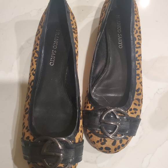 Franco Sarto Shoes - Franco Sarto Animal Print Loafers with Black Accent